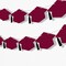 Big Dot of Happiness Maroon Graduation Cap Garland Banner, High School or Elementary Graduate Photo Backdrop, 10 Feet of Cord, 15 Hats with Tassels